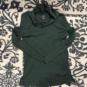 Dark Green Cowl Neck Tunic